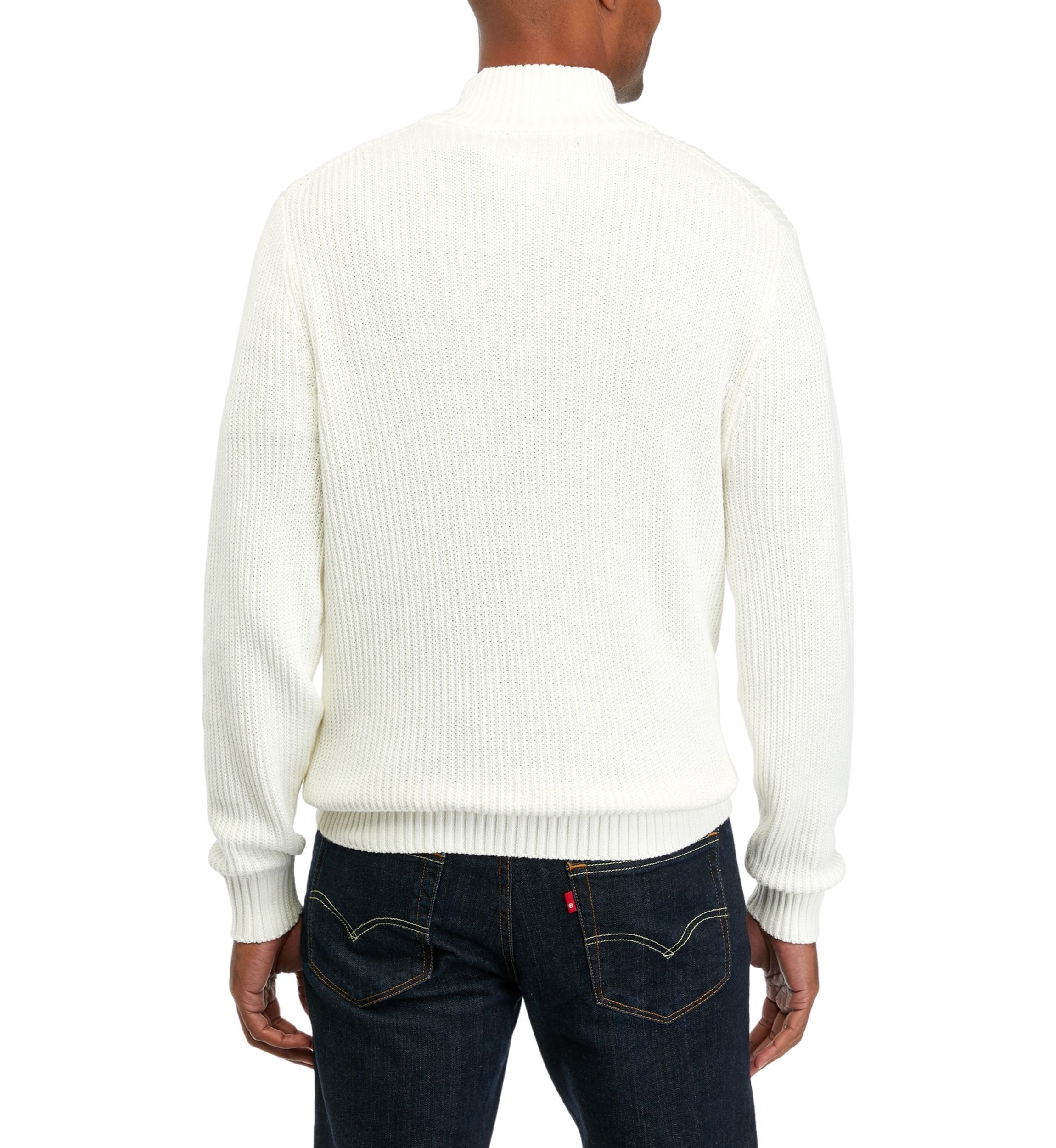 Button Up Mock Neck Sweater