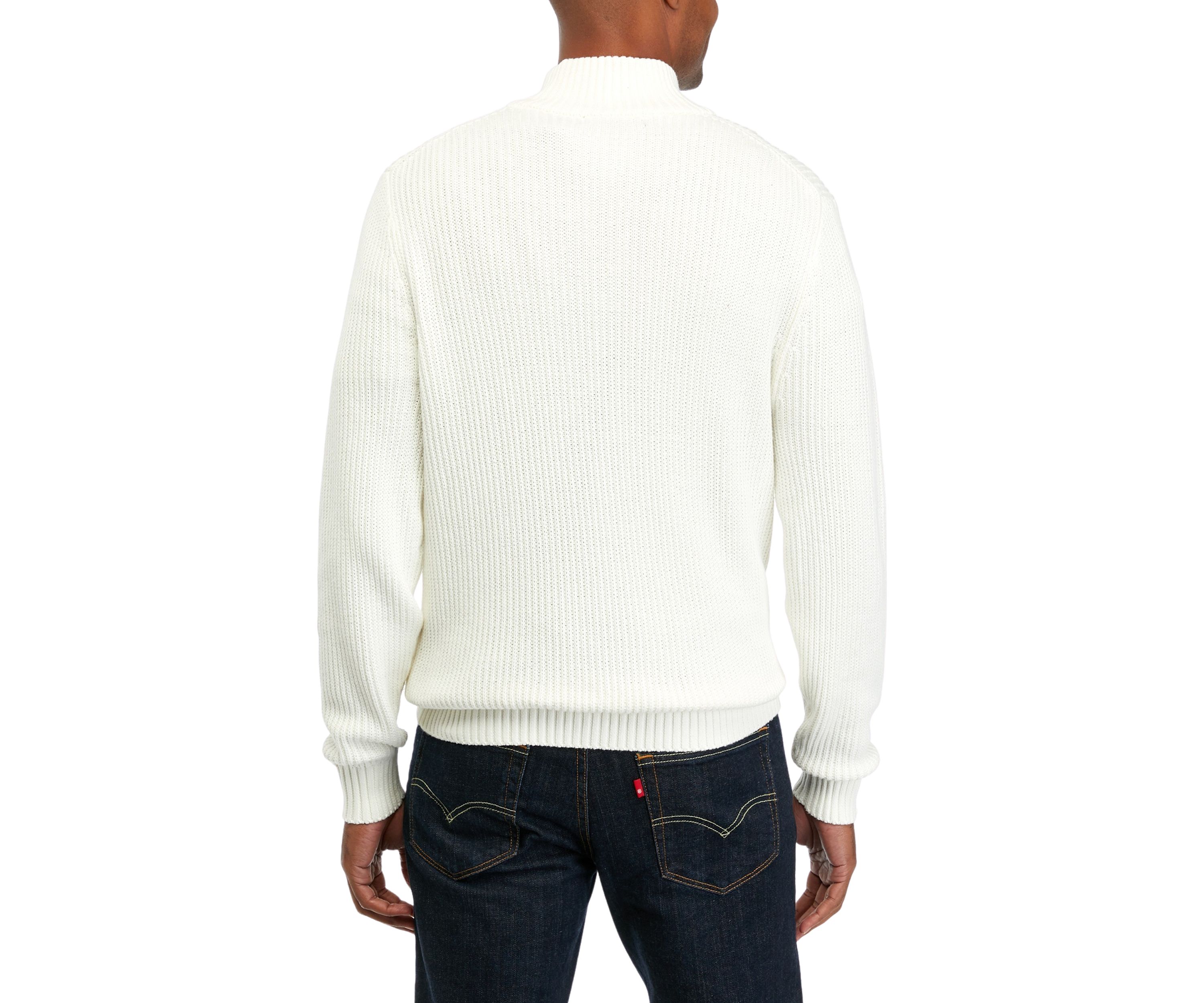 Button Up Mock Neck Sweater