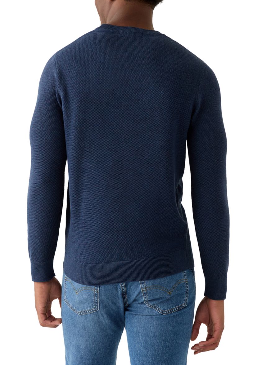 Mens Nailhead Crew Neck Sweater