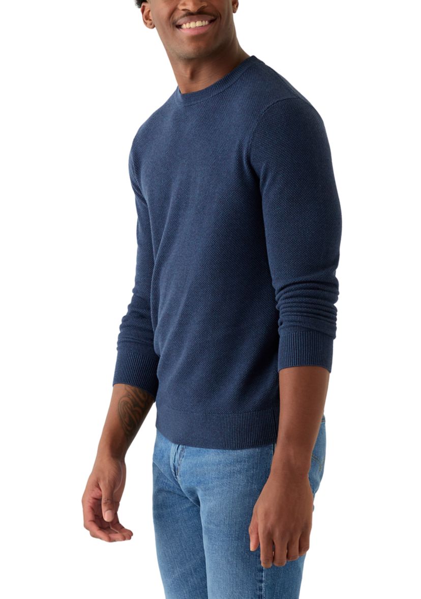 Mens Nailhead Crew Neck Sweater