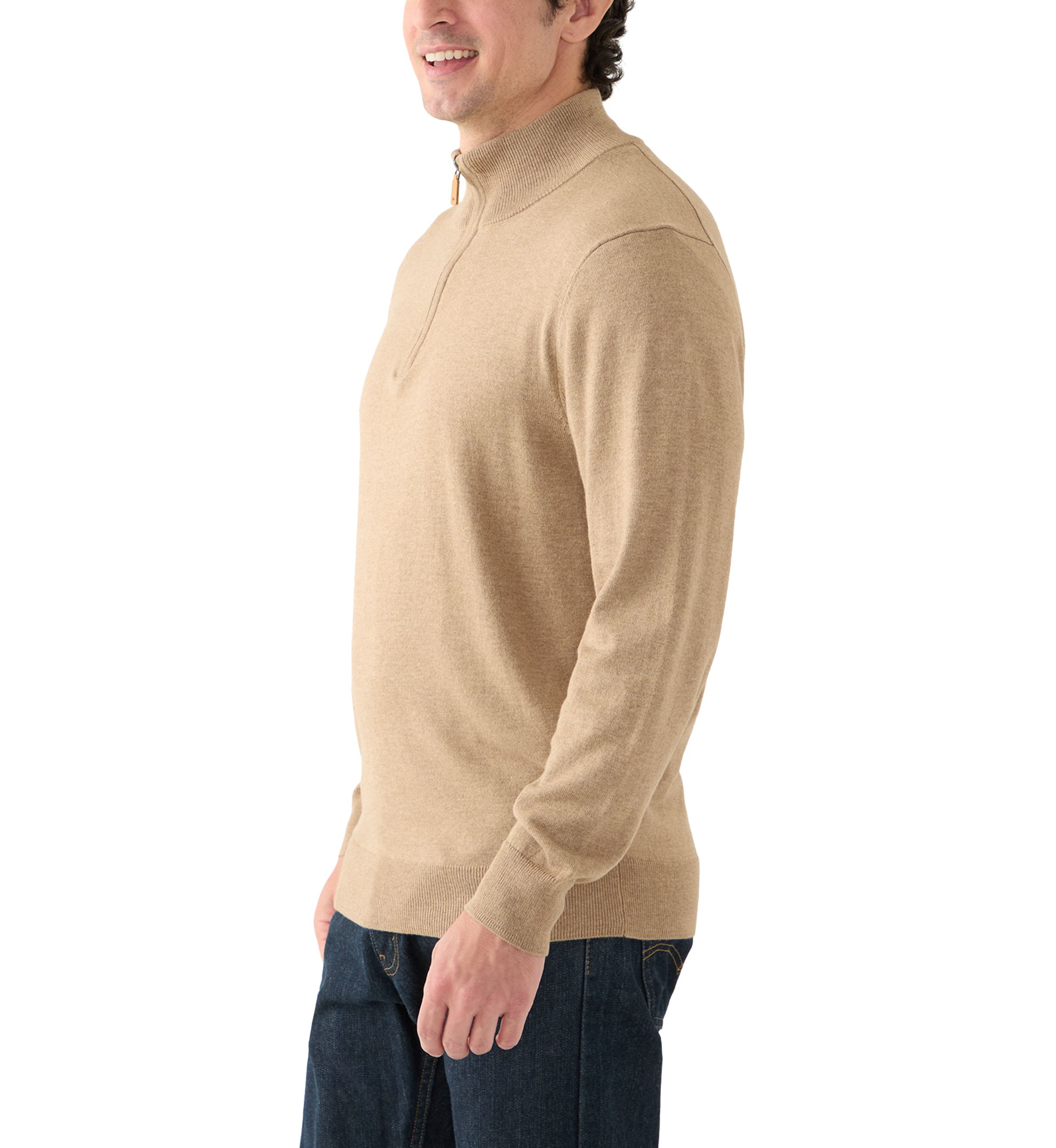Mens Quarter Zip Sweater