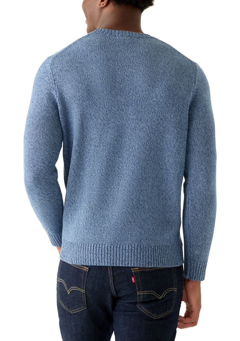 Mens Marled Crew Neck Sweater
