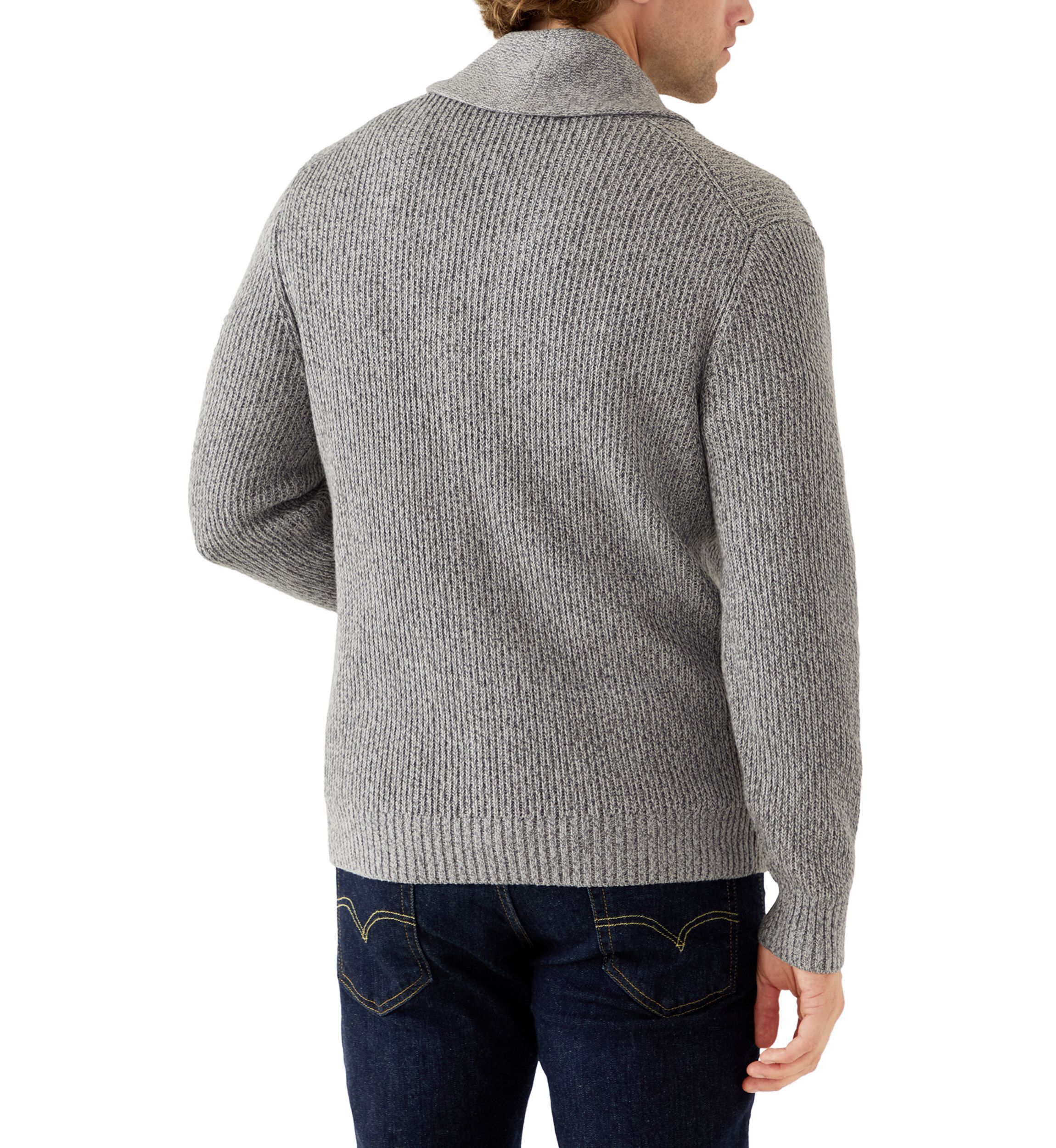 Mens Shawl Collar Cardigan Sweater 