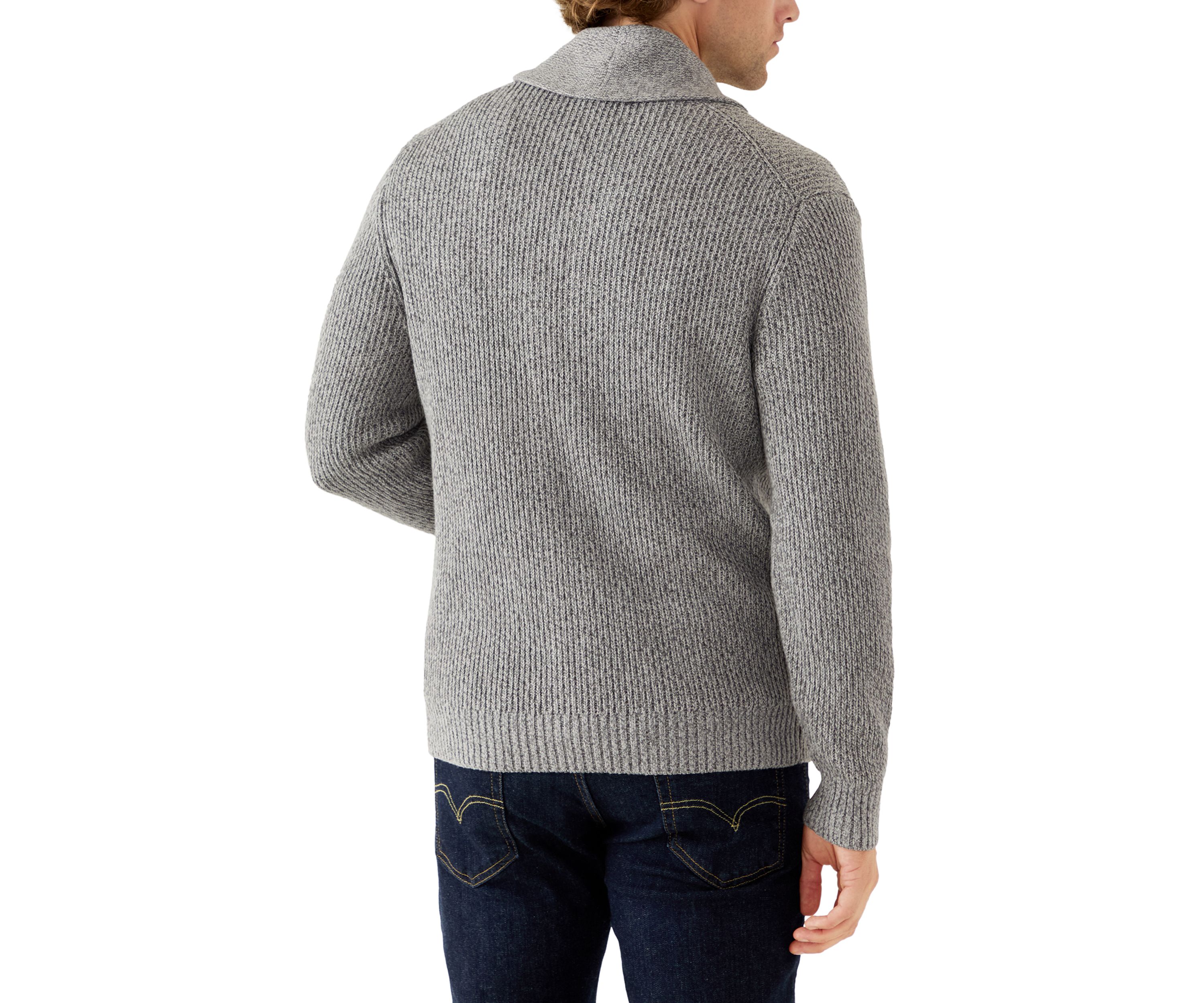 Mens Shawl Collar Cardigan Sweater 