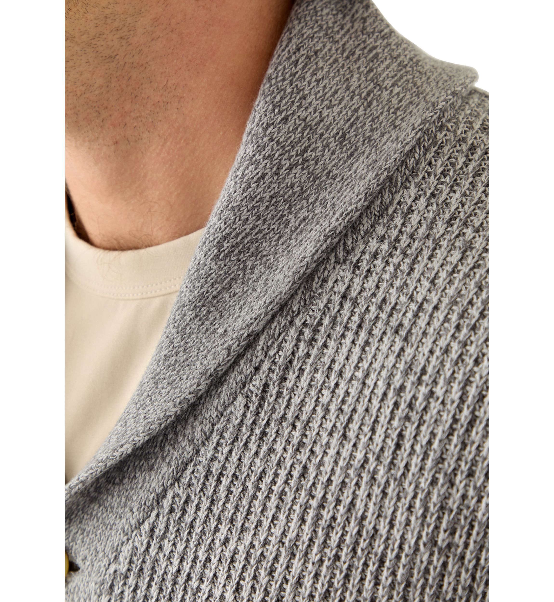 Mens Shawl Collar Cardigan Sweater 