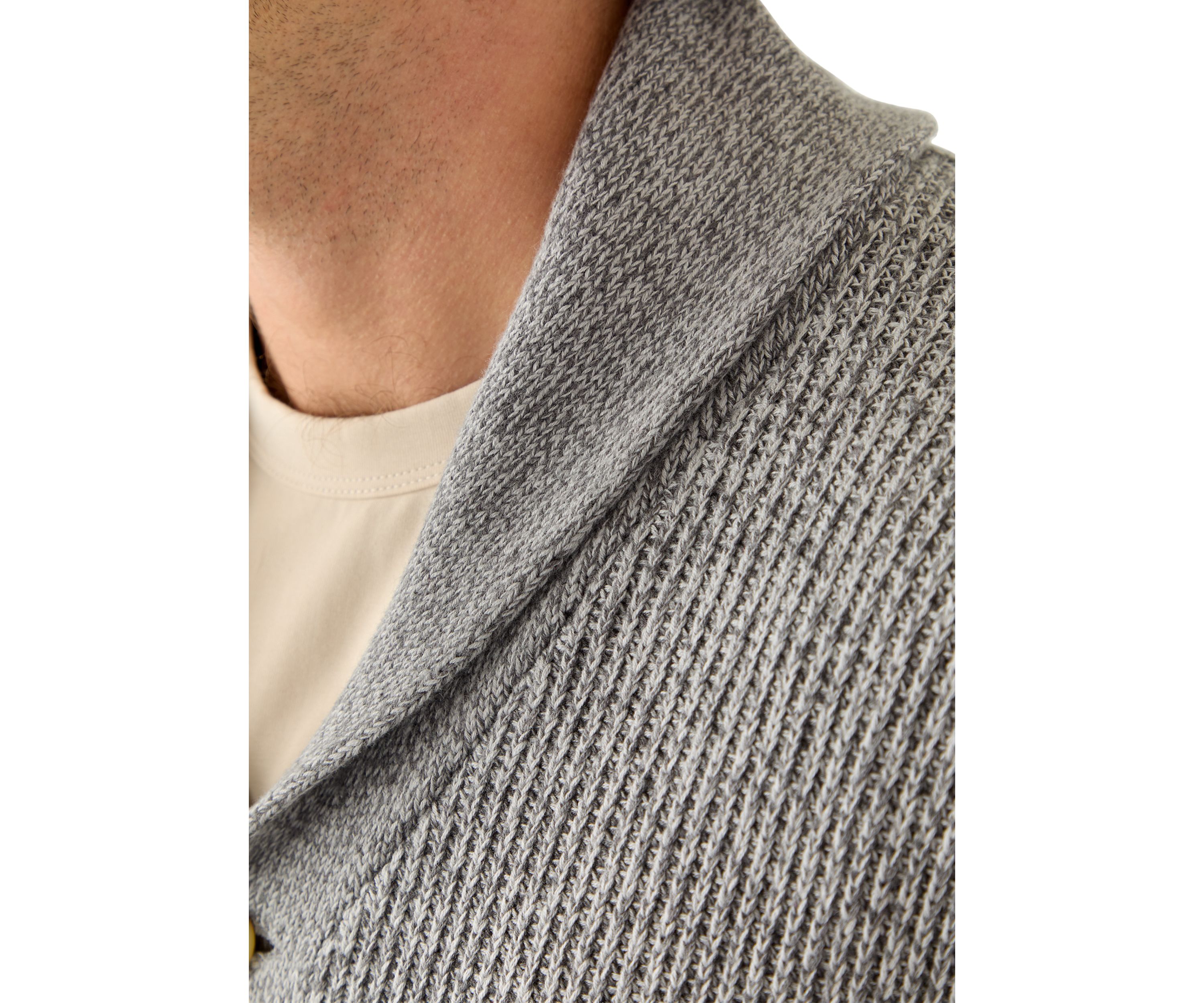 Mens Shawl Collar Cardigan Sweater 