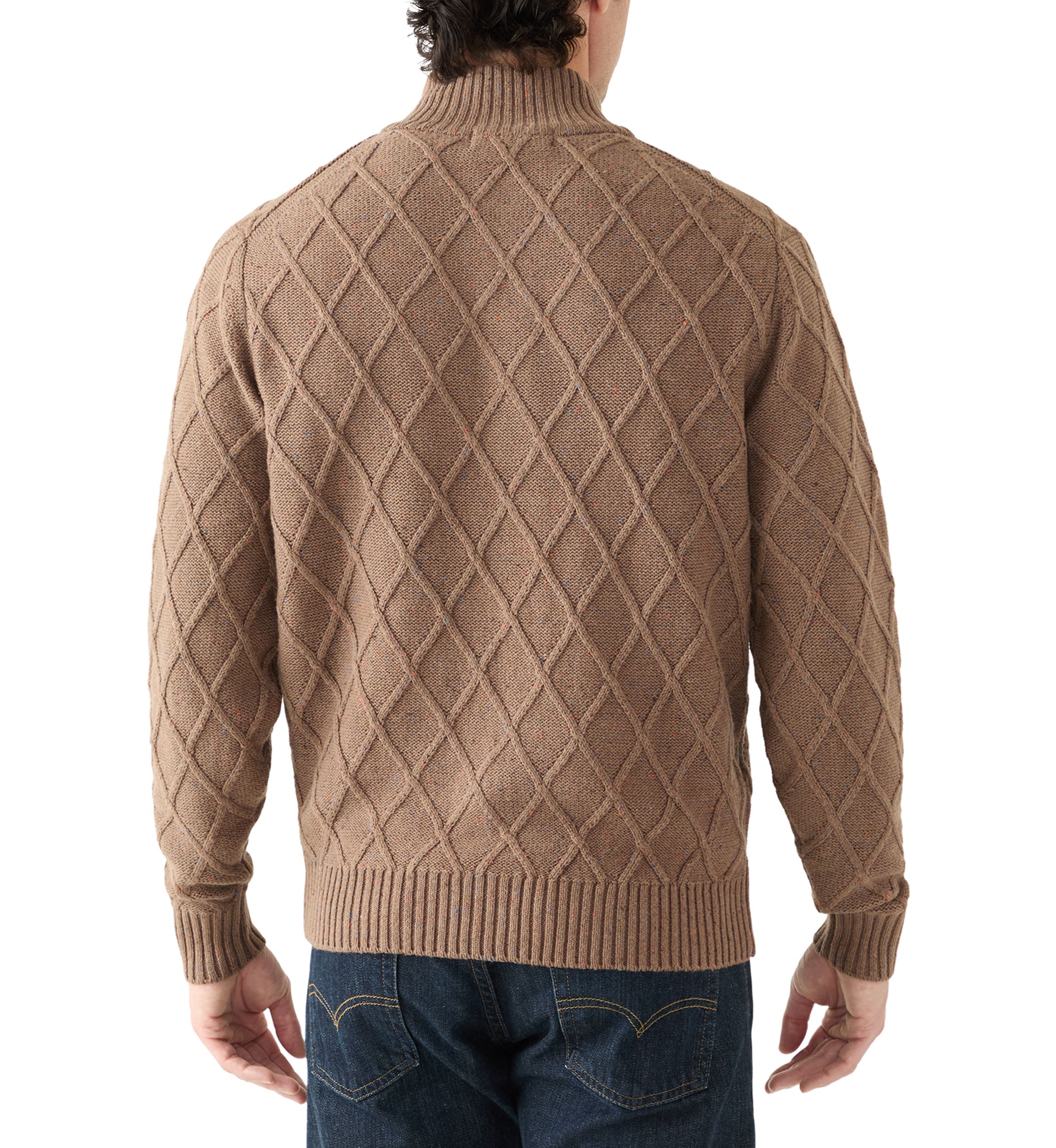 Mens Donegal Quarter Zip Sweater 