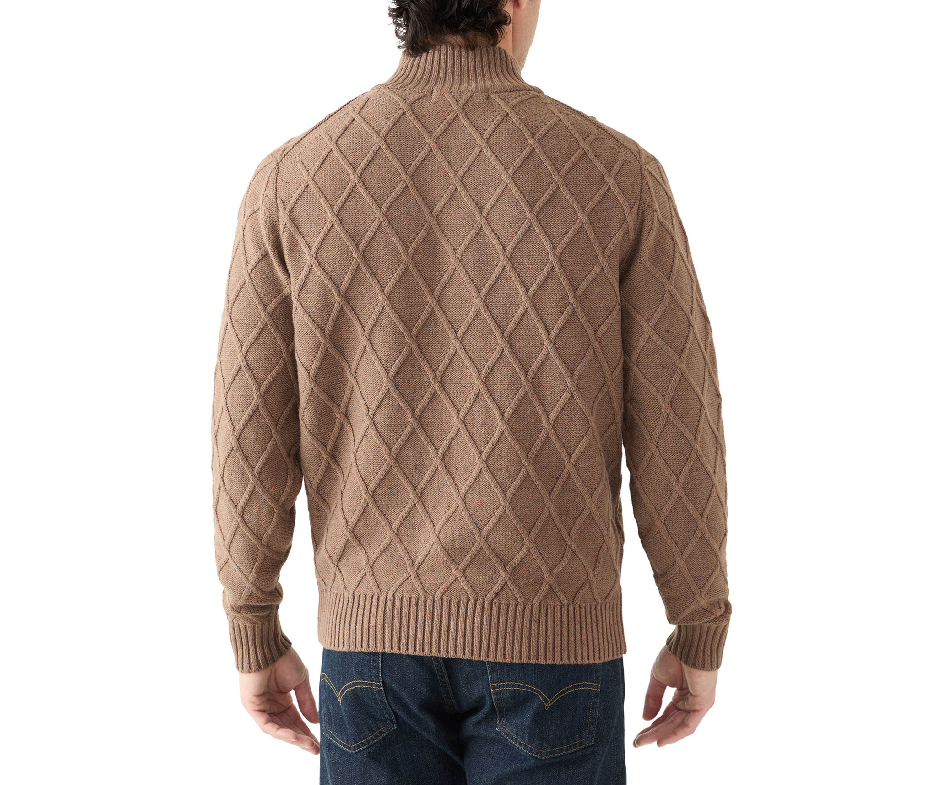 Mens Donegal Quarter Zip Sweater 