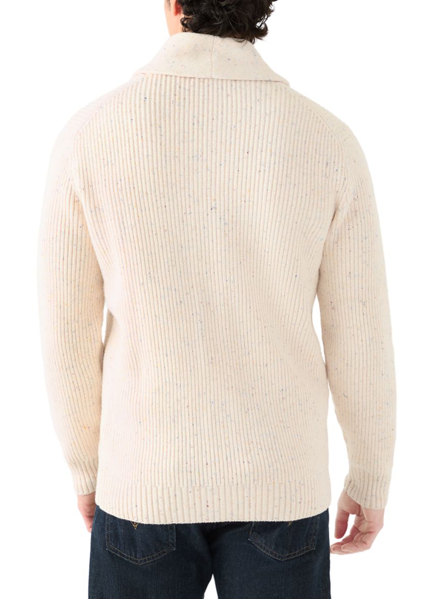 Mens Donegal Shawl Collar Cardigan 