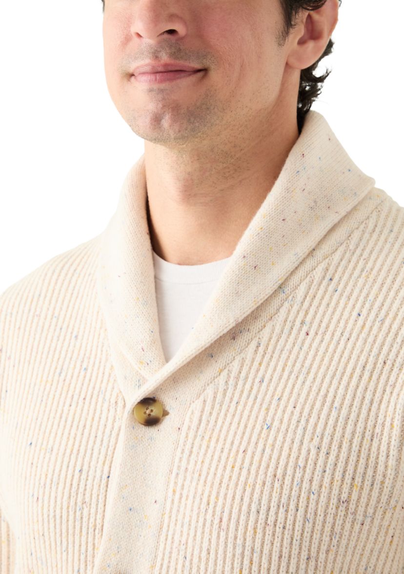 Mens Donegal Shawl Collar Cardigan 