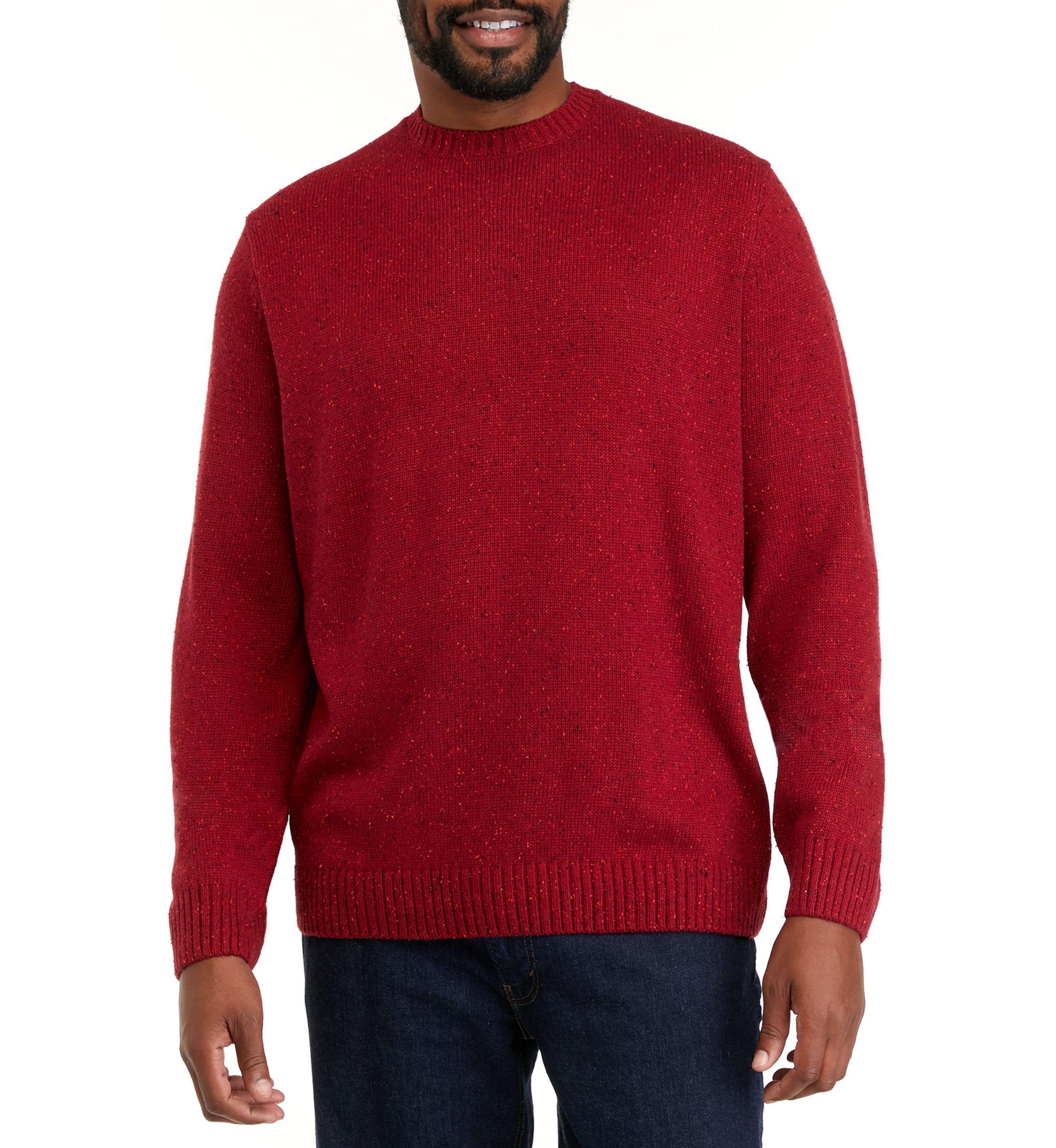 Big & Tall Solid Crew Neck Sweater