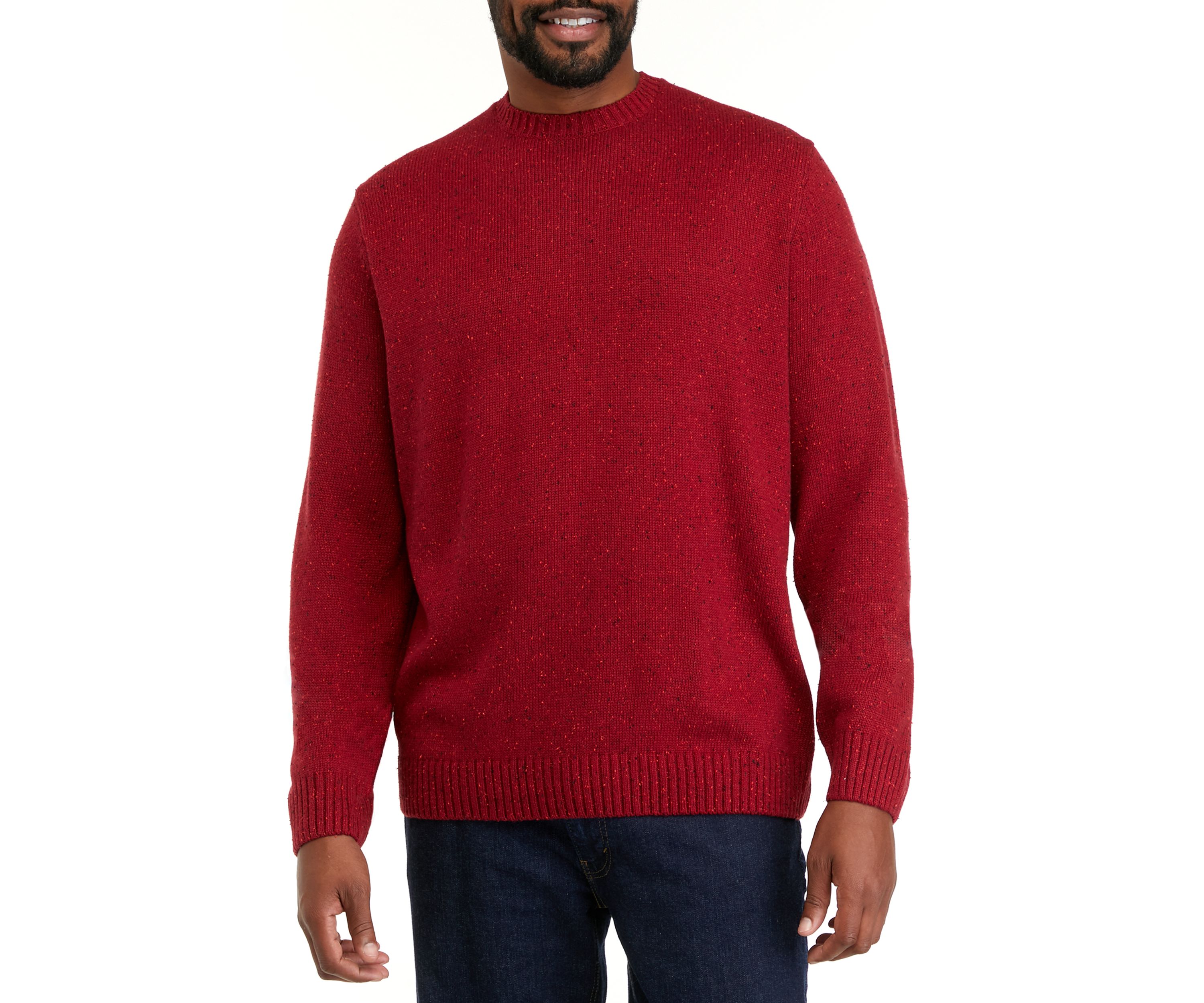 Big & Tall Solid Crew Neck Sweater
