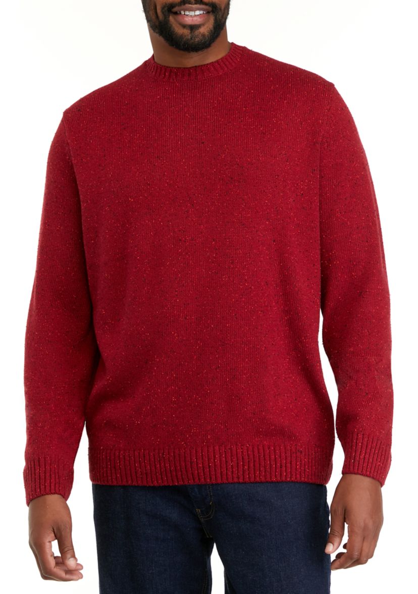 Big & Tall Solid Crew Neck Sweater
