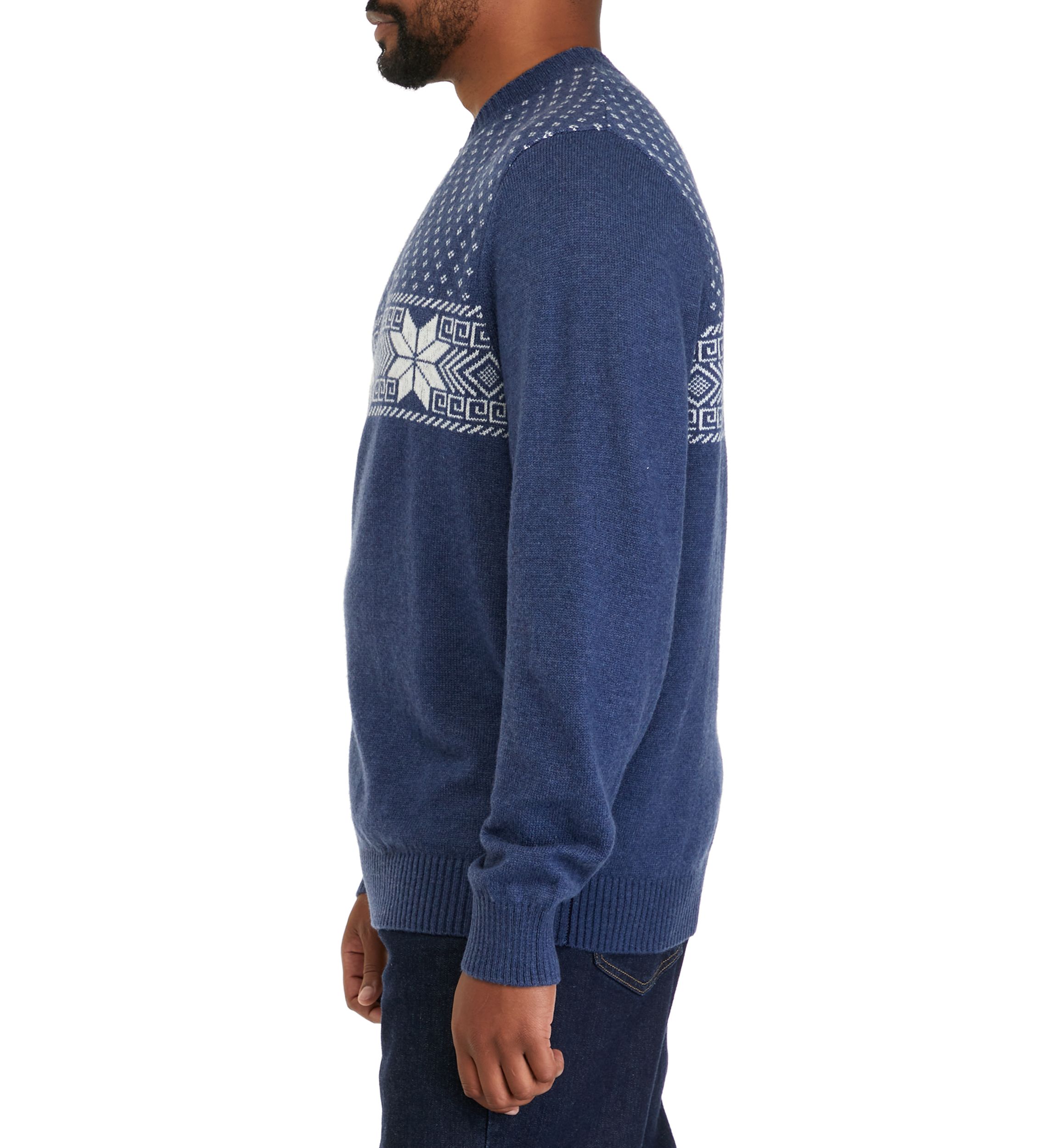 Big & Tall Snowflake Fairisle Sweater