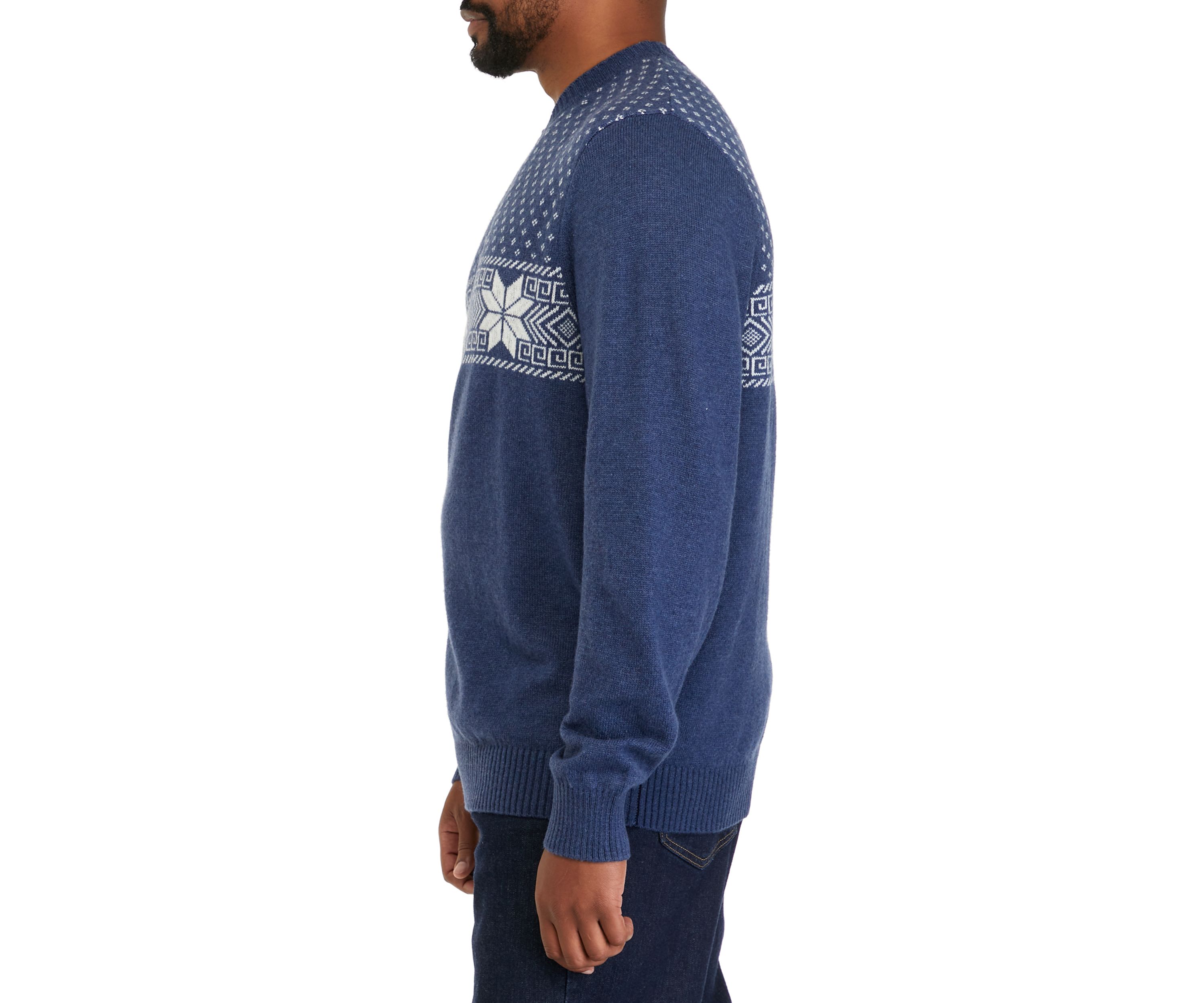Big & Tall Snowflake Fairisle Sweater