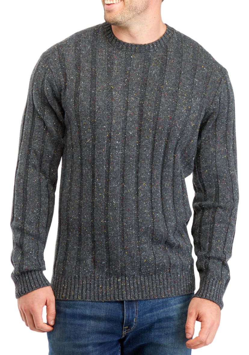 Big & Tall Donegal Crew Sweater