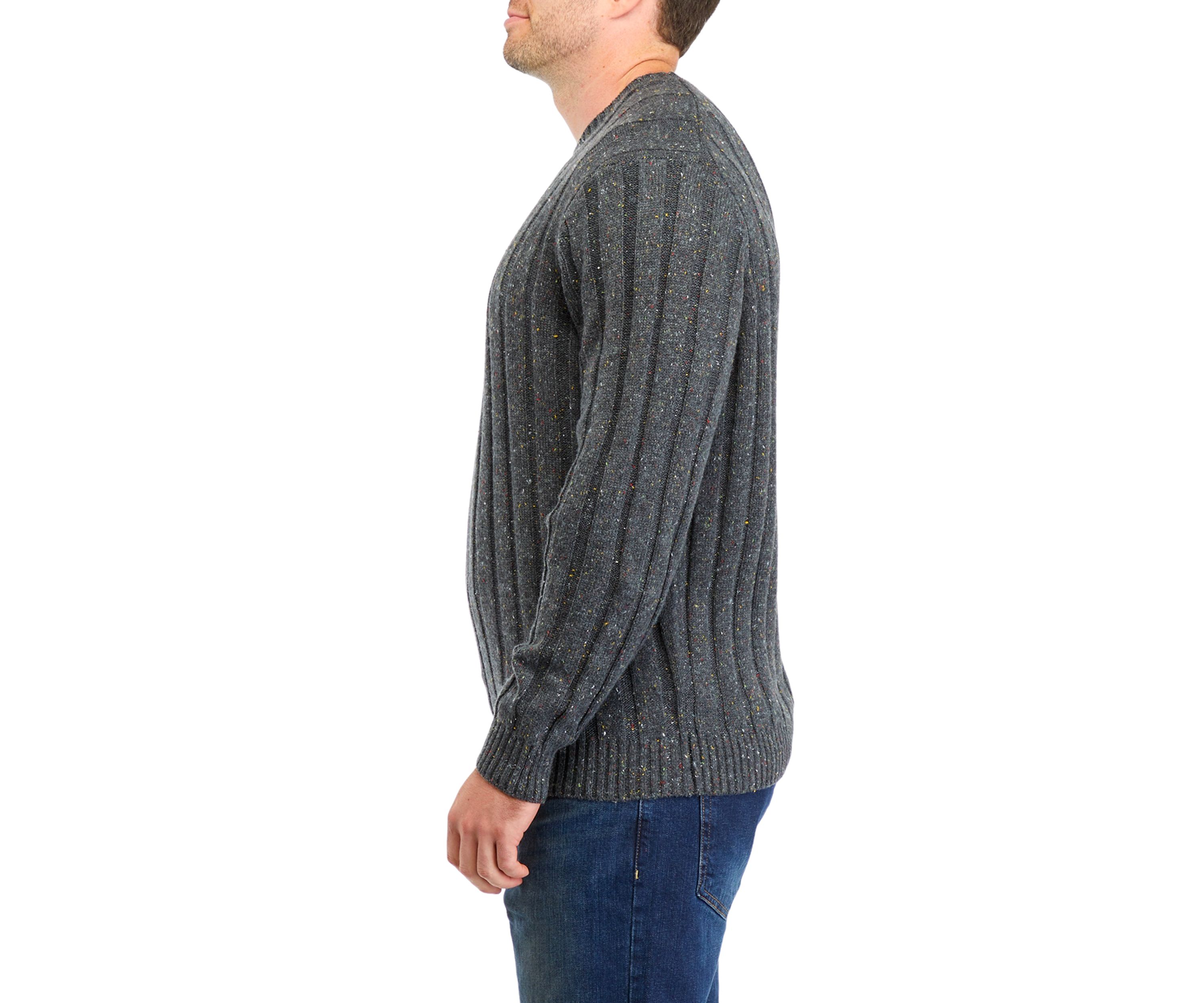 Big & Tall Donegal Crew Sweater