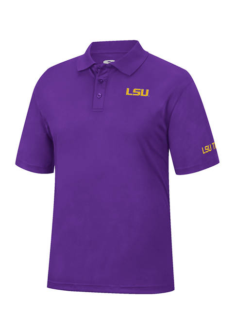 NCAA LSU Tigers Short Sleeve Polo Shirt