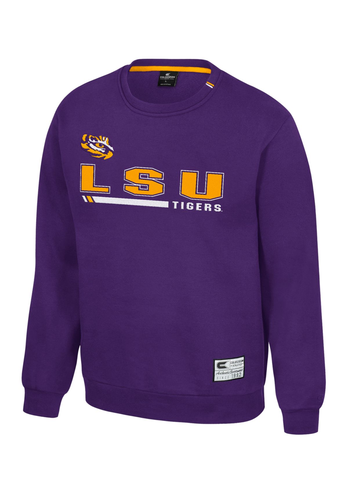 NCAA LSU Tigers Charlie Team Crew Pullover