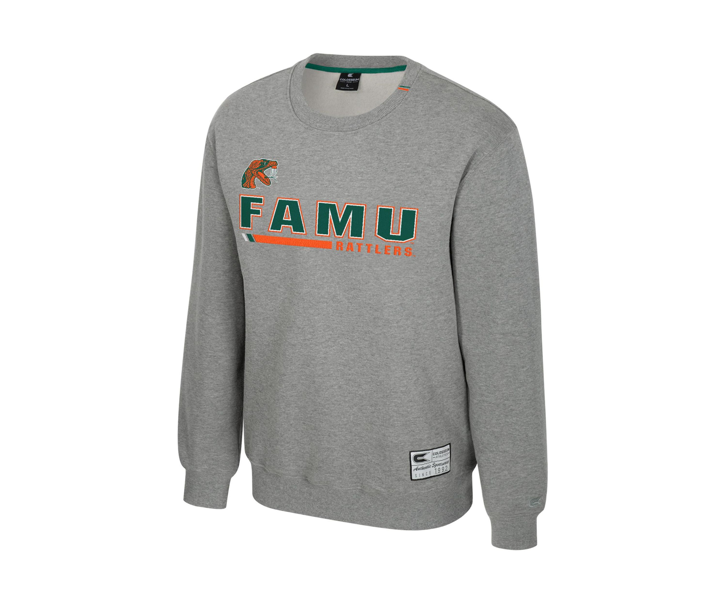 NCAA Florida A&M Rattlers Charlie Graphic Crew Pullover