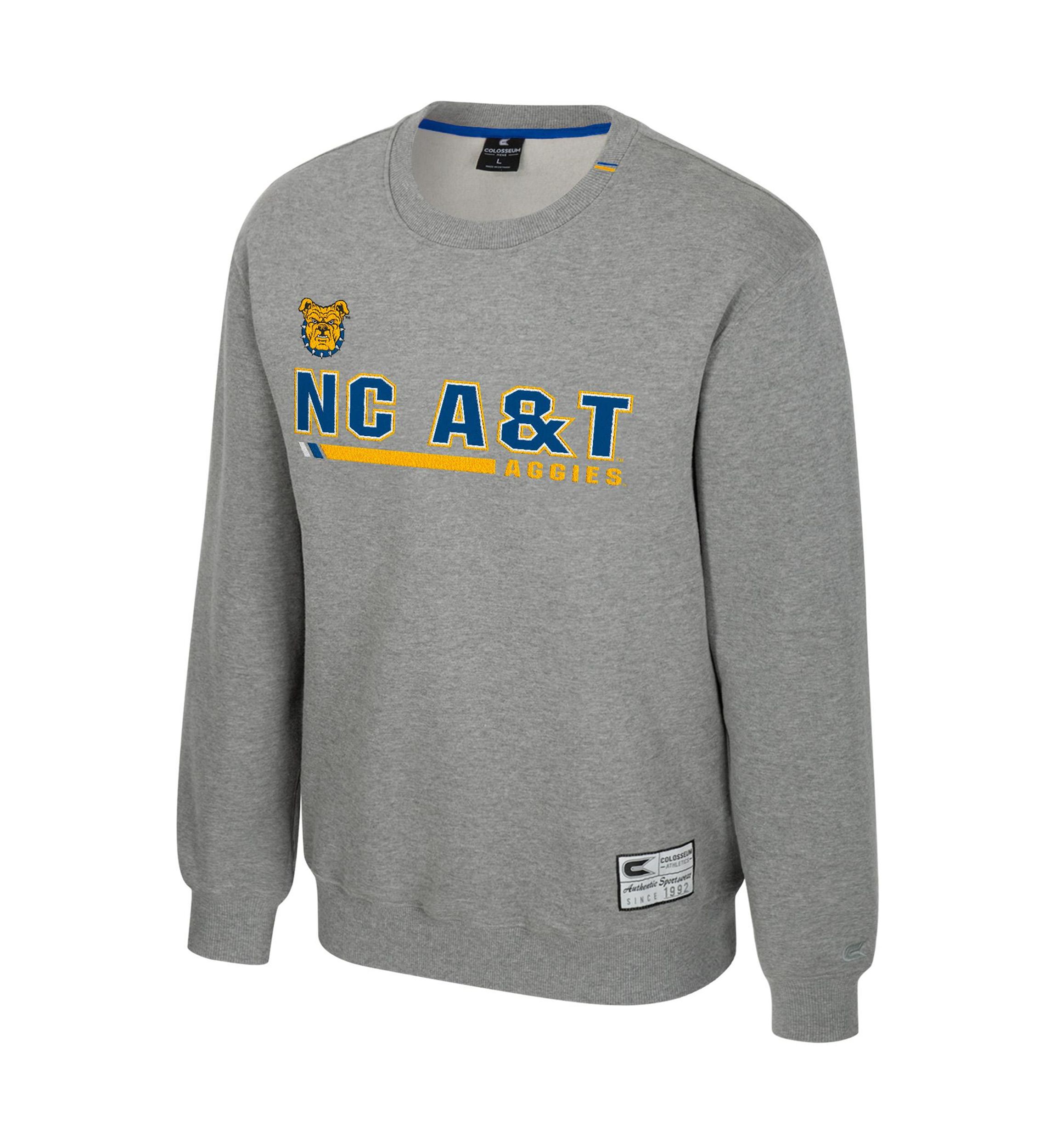 NCAA NC A&T Aggies Charlie Graphic Crew Pullover