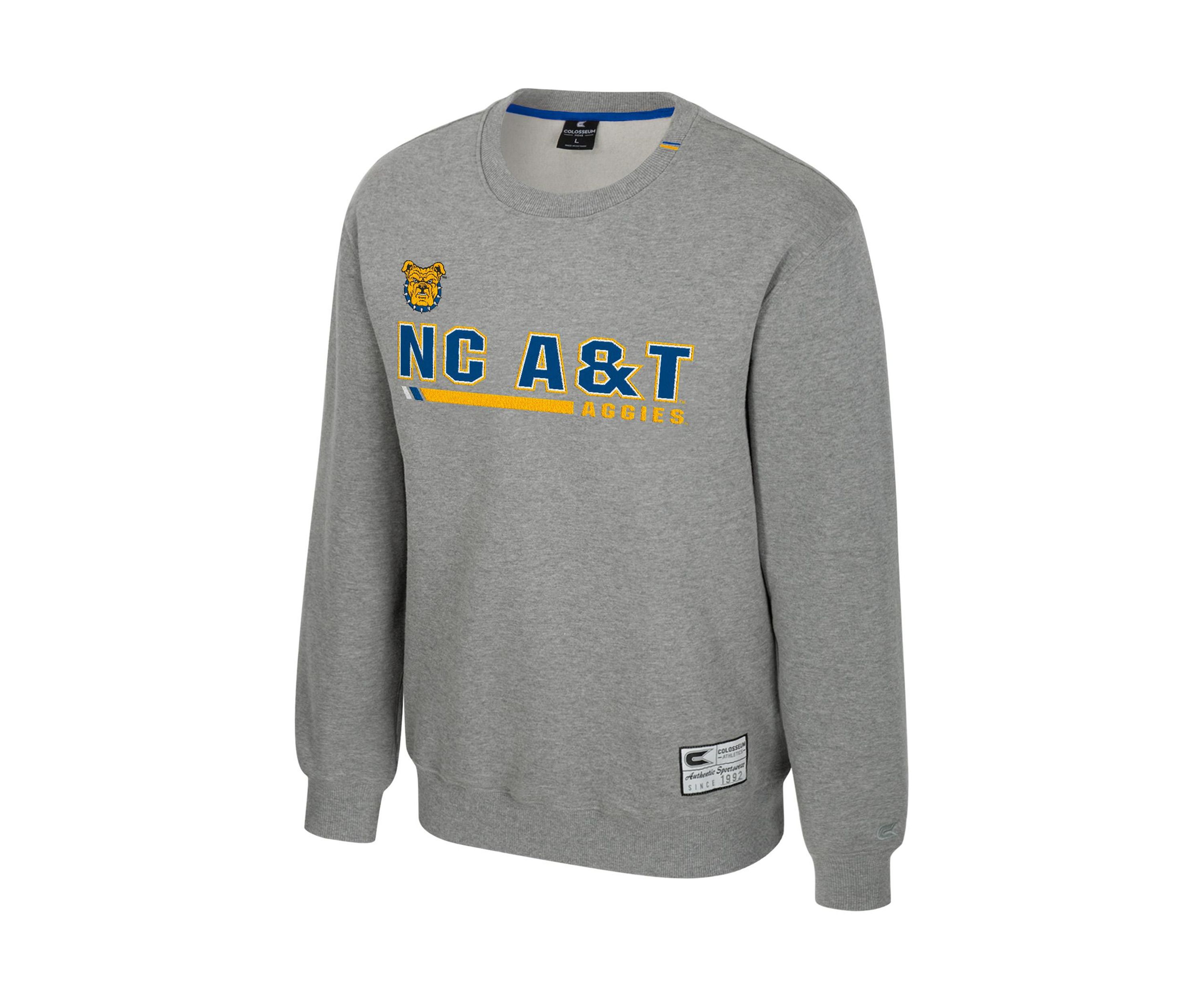 NCAA NC A&T Aggies Charlie Graphic Crew Pullover