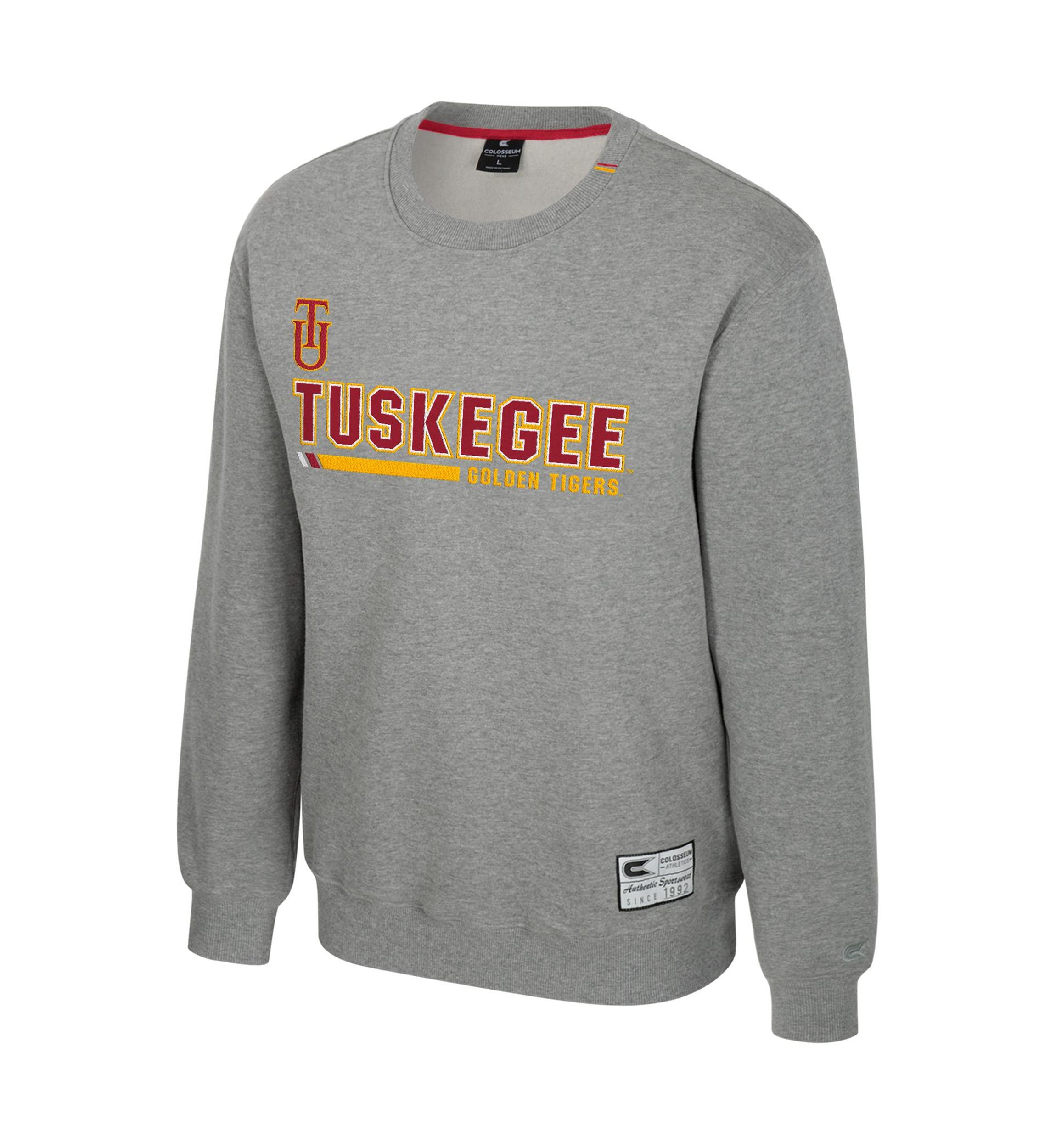 NCAA Tuskegee Golden Tigers Charlie Graphic Crew Pullover