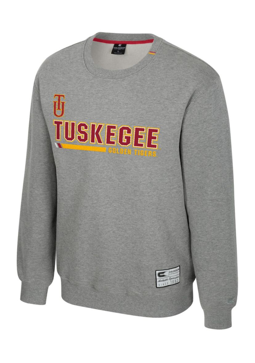 NCAA Tuskegee Golden Tigers Charlie Graphic Crew Pullover