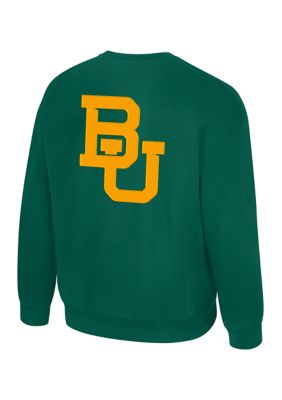 Colosseum Men's NCAA Baylor Bears Super Rich Vintage Graphic Crew Sweater, 2XL