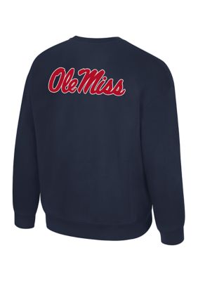 Colosseum Men's NCAA Ole Miss Rebels Super Rich Vintage Graphic Crew Sweater, 2XL