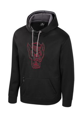 Colosseum Men's NCAA NC State Wolfpack Black Out Hoodie, 2XL