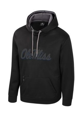 Colosseum Men's NCAA Ole Miss Rebels Black Out Hoodie, 2XL