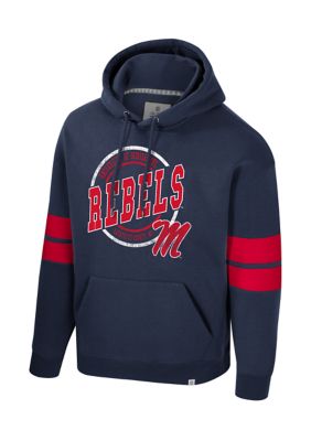 Colosseum Men's NCAA Ole Miss Rebels Class Vintage Hoodie, 2XL