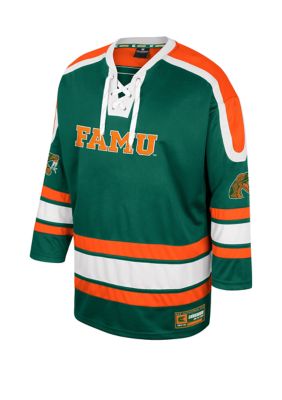 Jersey Ninja - Miami Dolphins Orange Hockey Jersey