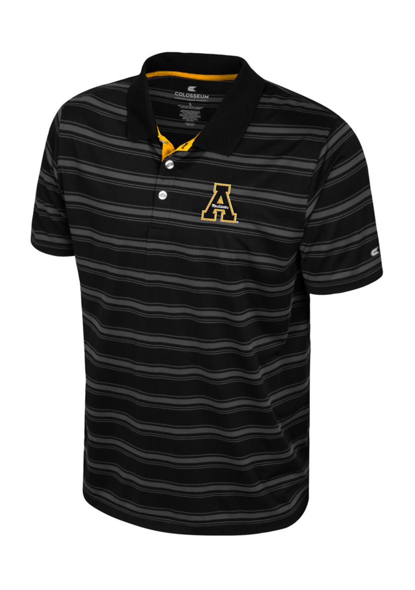 NCAA Appalachian State Mountaineers Stripe Polo Shirt