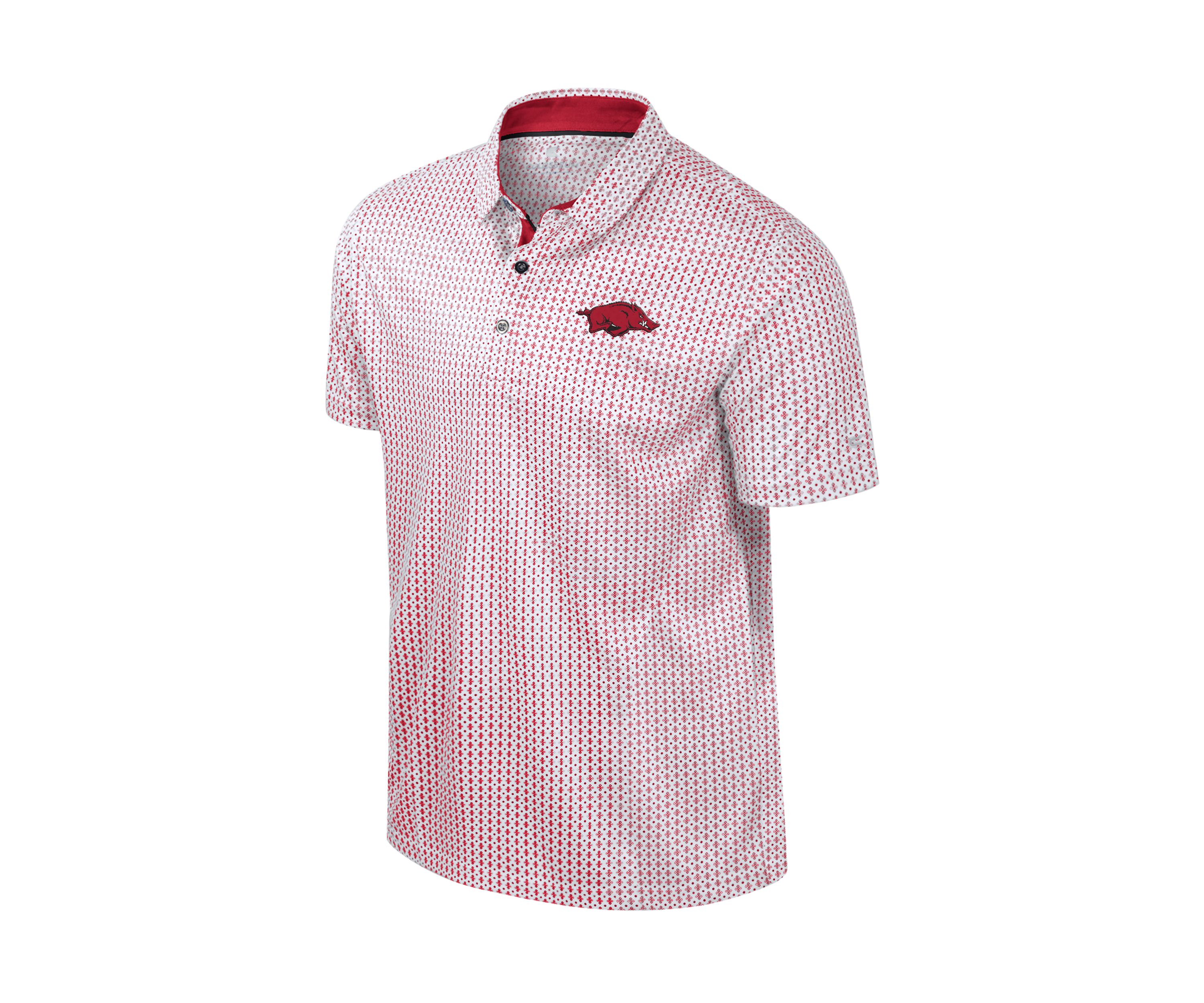 NCAA Arkansas Razorbacks Reynolds Printed Polo Shirt