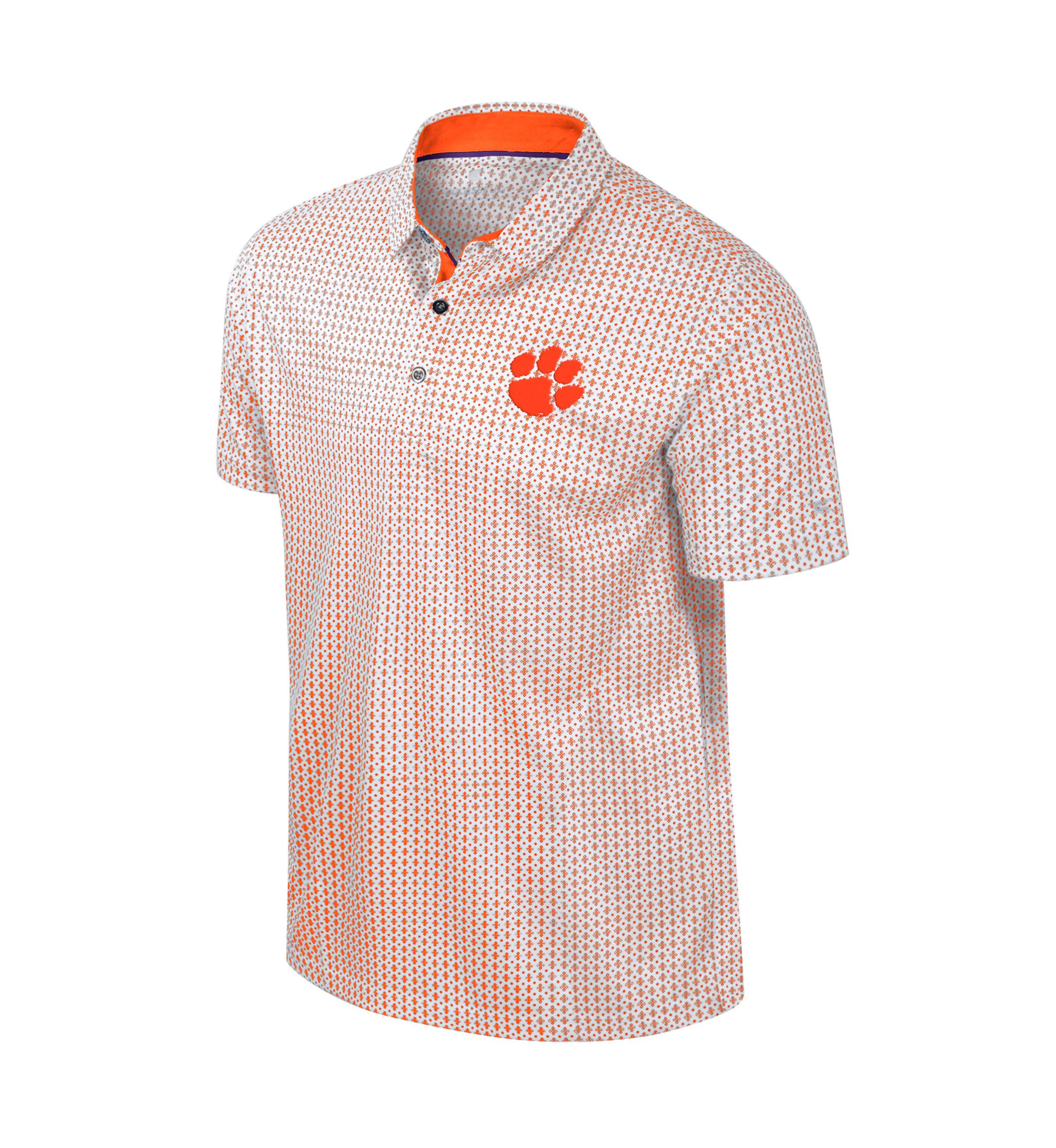 NCAA Clemson Tigers Printed Polo Shirt 