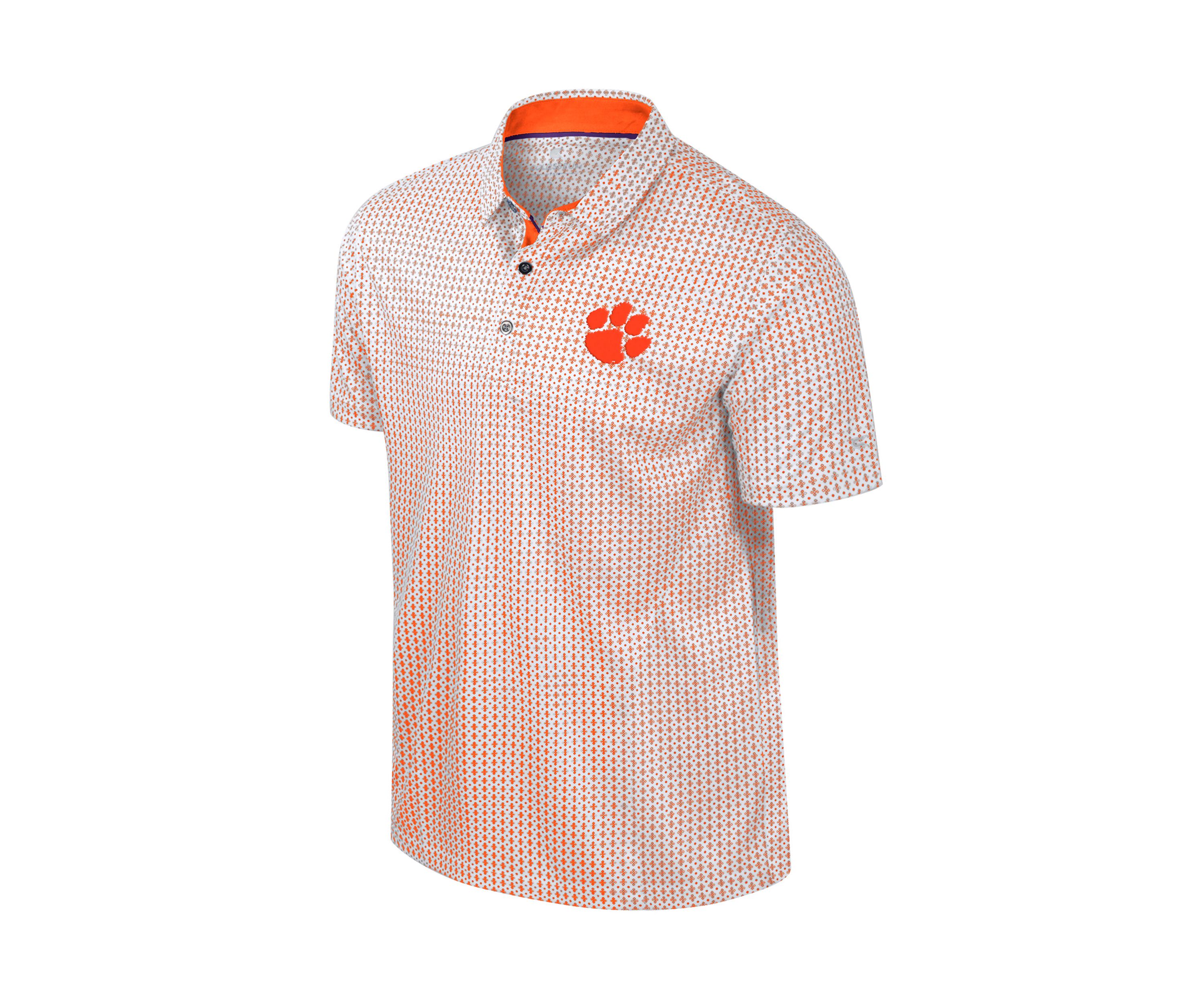 NCAA Clemson Tigers Printed Polo Shirt 