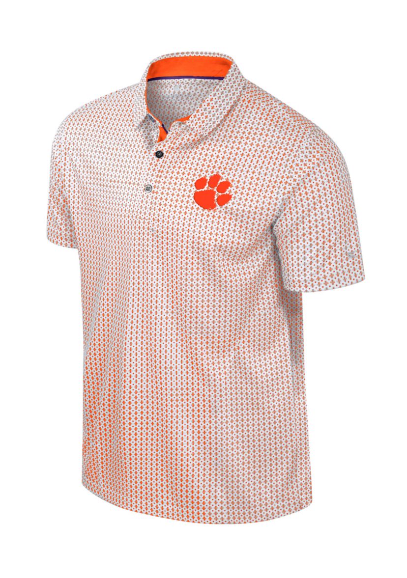 NCAA Clemson Tigers Printed Polo Shirt 