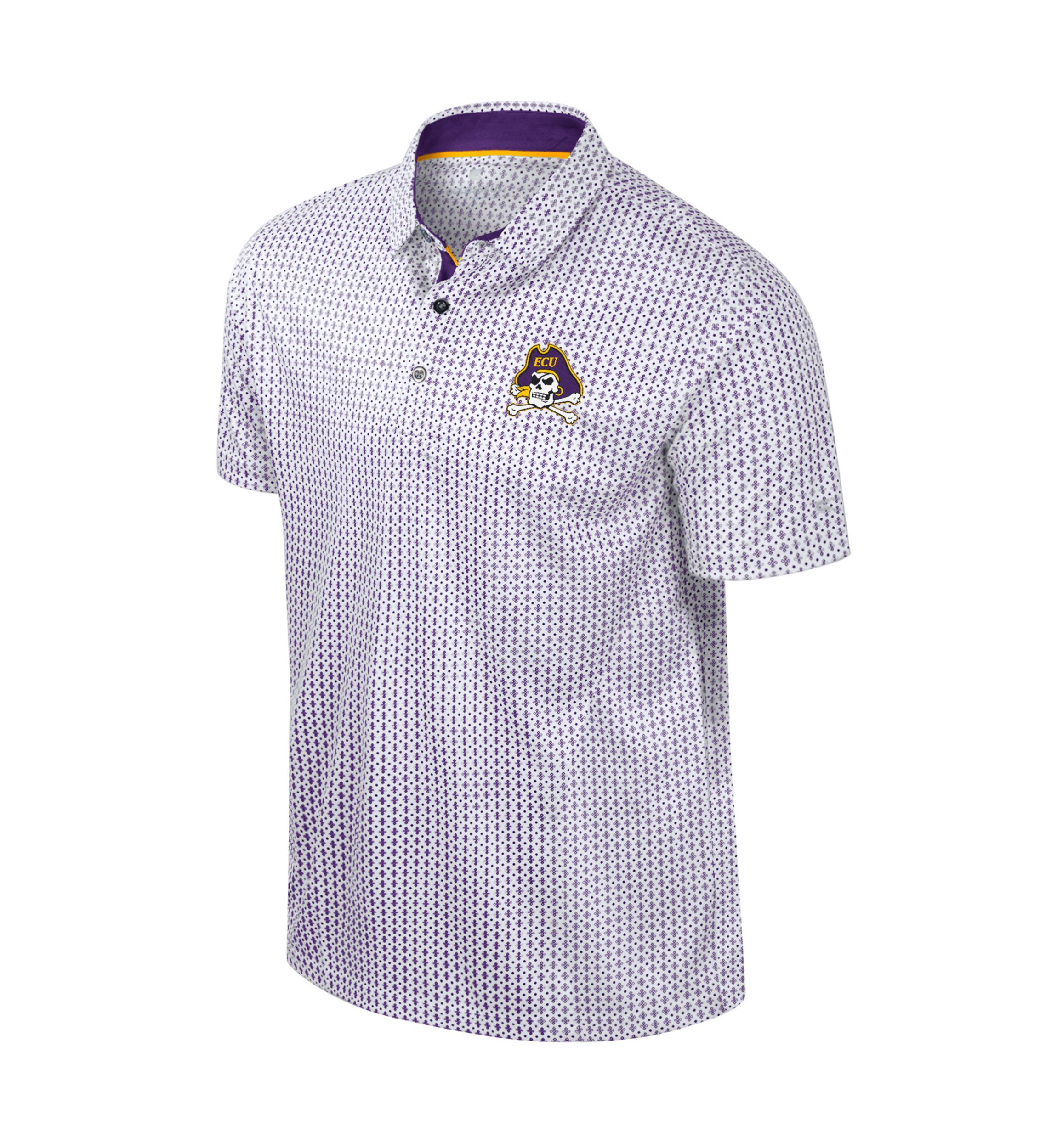 NCAA East Carolina Pirates Printed Polo Shirt 