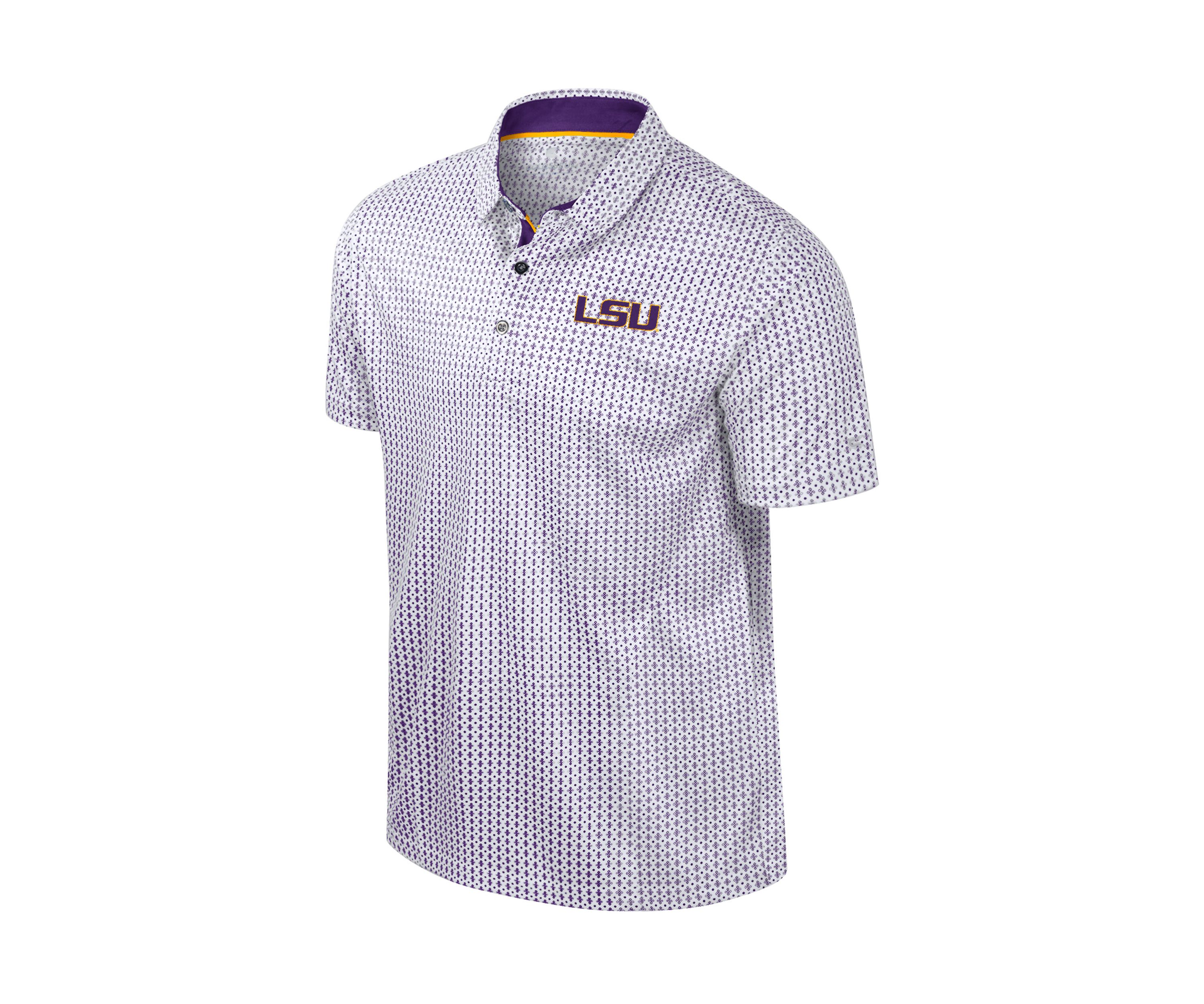 NCAA LSU Tigers Reynolds Printed Polo Shirt