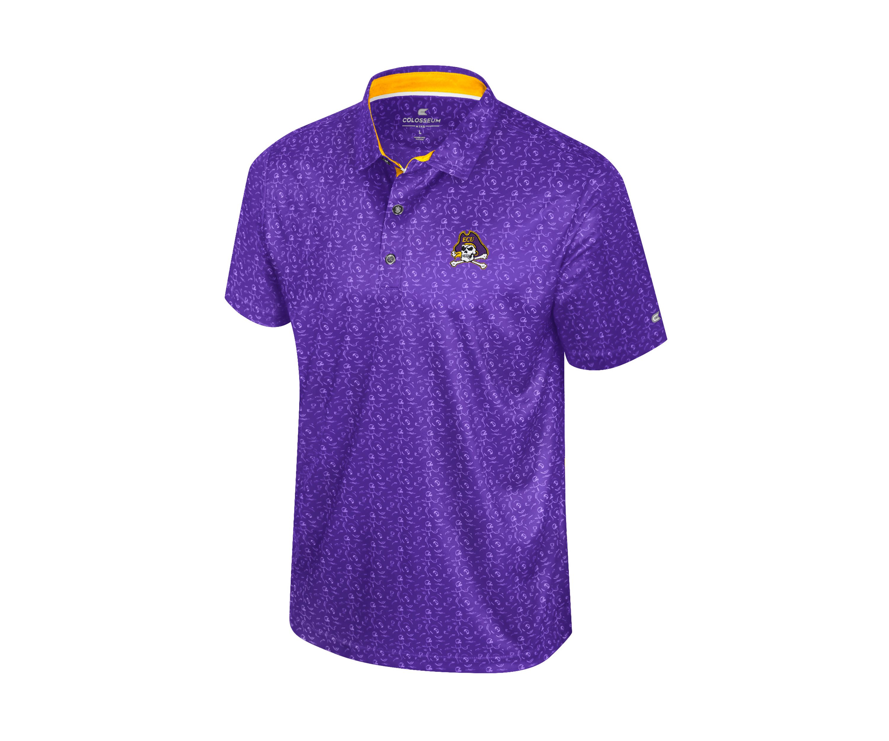 NCAA East Carolina Pirates Football Printed Team Polo Shirt
