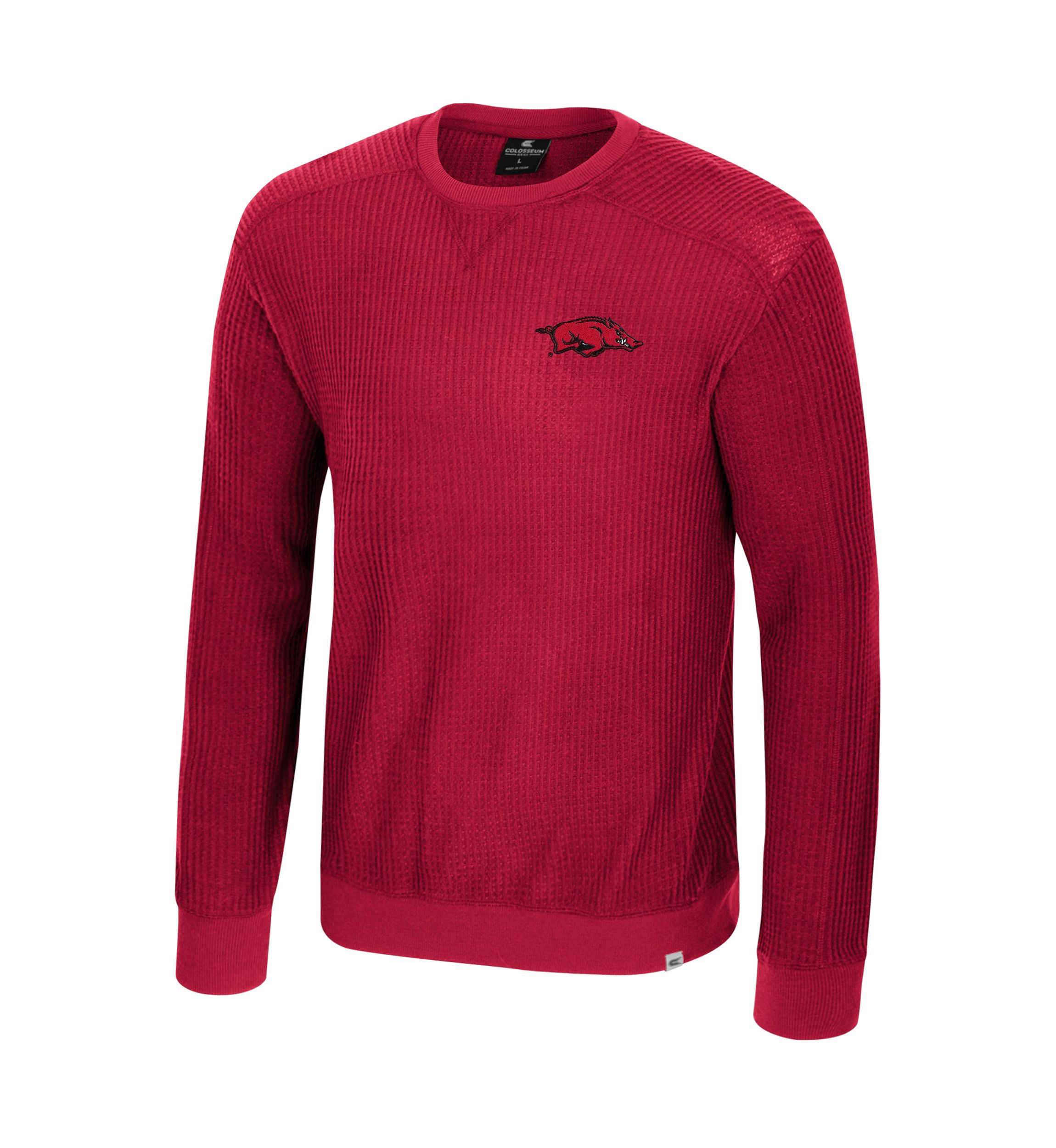 NCAA Arkansas Razorbacks Sweet Dee Waffle Sweater 