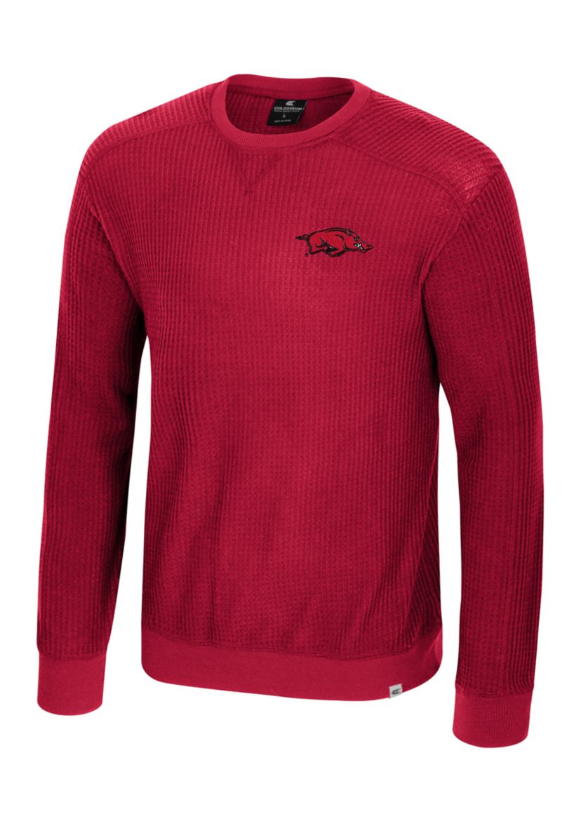 NCAA Arkansas Razorbacks Sweet Dee Waffle Sweater 