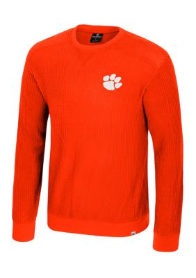 Colosseum Men's NCAA Clemson Tigers Sweet Dee Waffle Sweater