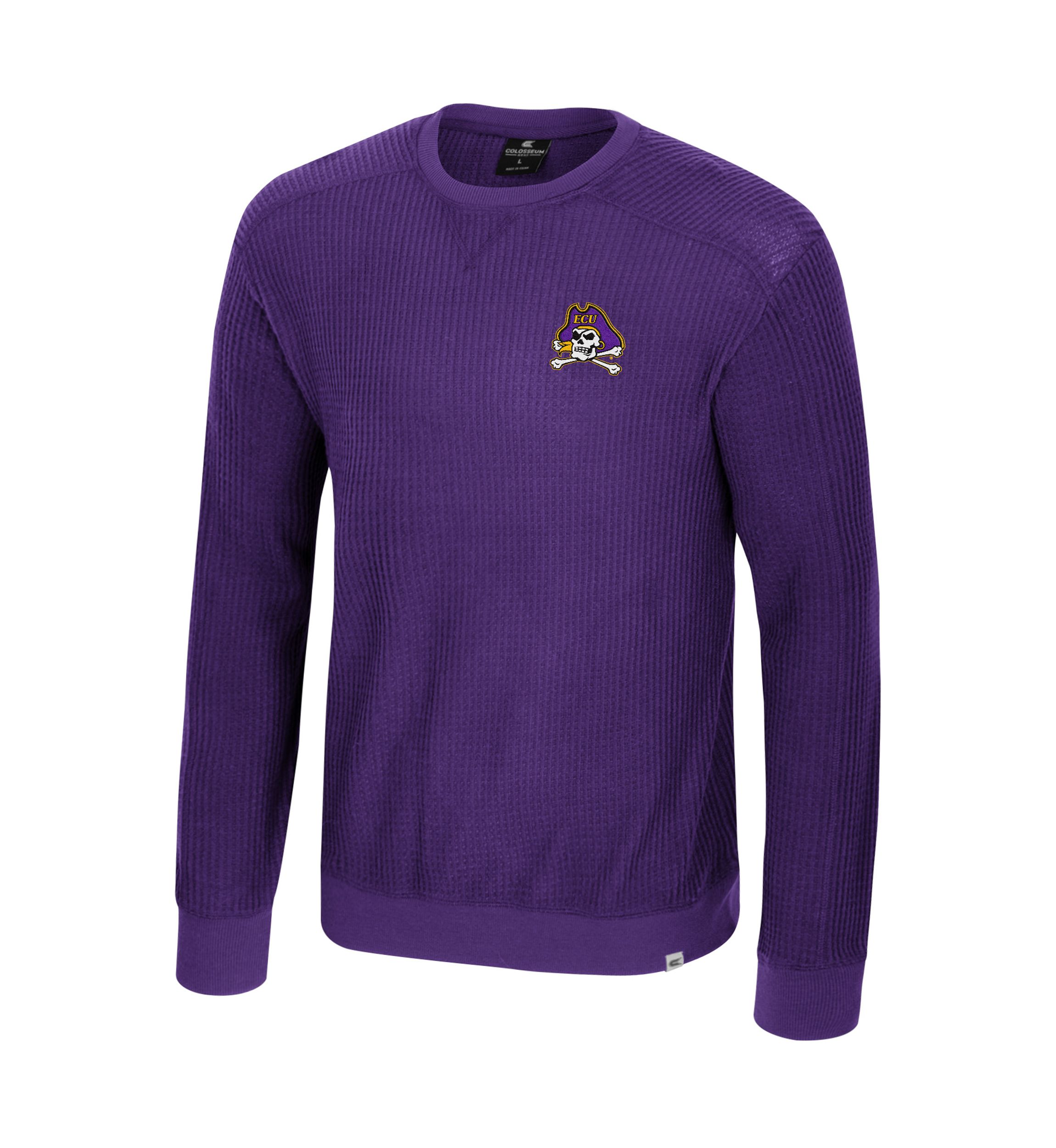 NCAA East Carolina Pirates Sweet Dee Waffle Sweater 