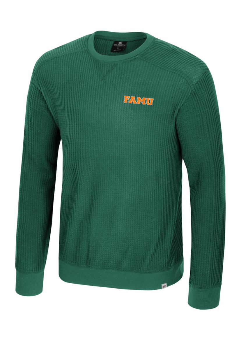 NCAA Florida A&M Rattlers Sweet Dee Waffle Sweater 