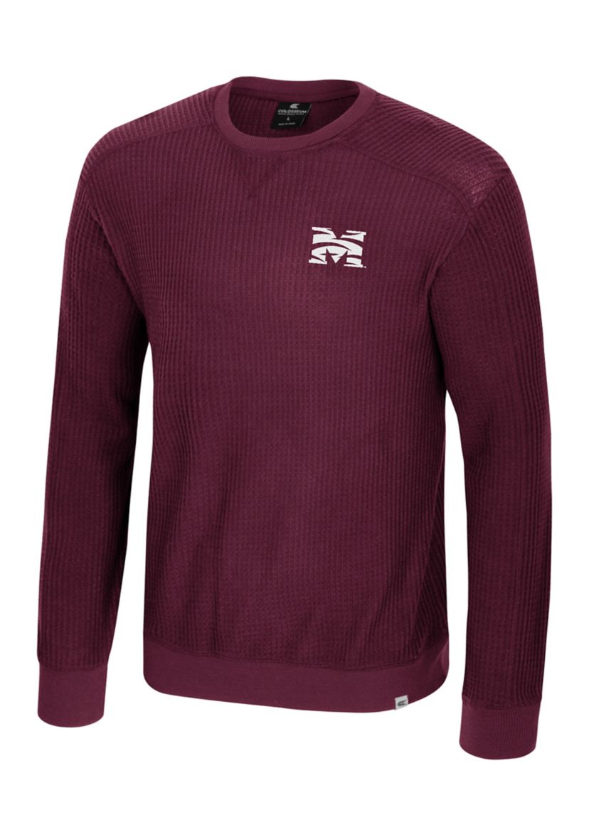 NCAA Morehouse Maroon Tigers Sweet Dee Waffle Sweater 