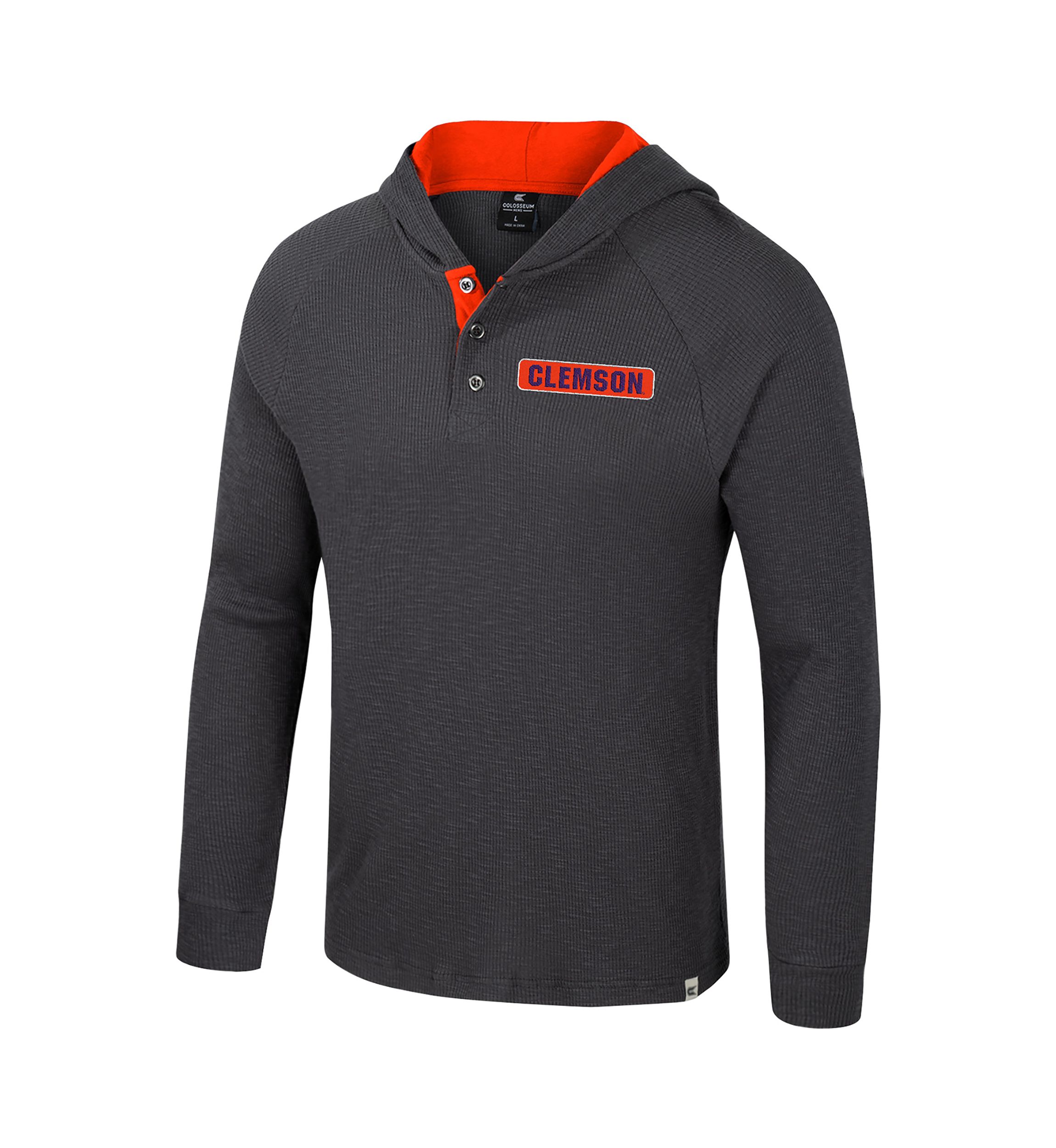 NCAA Clemson Tigers Thermal Long Sleeve Hoodie 