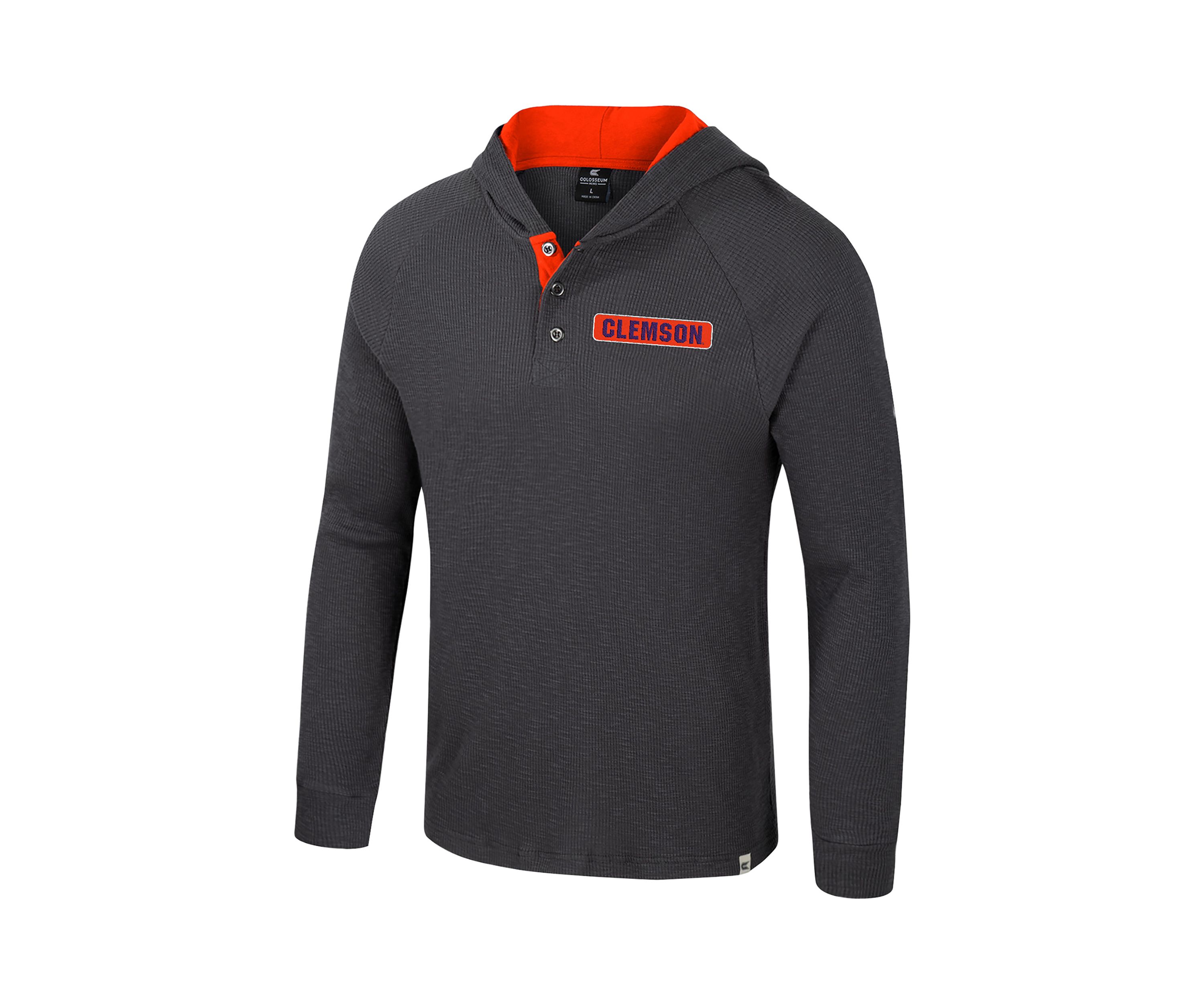 NCAA Clemson Tigers Thermal Long Sleeve Hoodie 